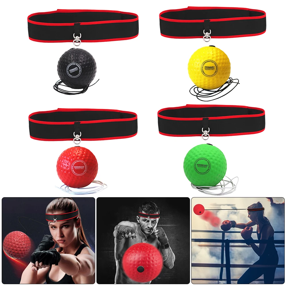 Boxing Reaction Ball Boxing Training Ball Ultimate Reflex with Adjustable Headband MMA Gear for Reflex Accuracy Adult/Kids