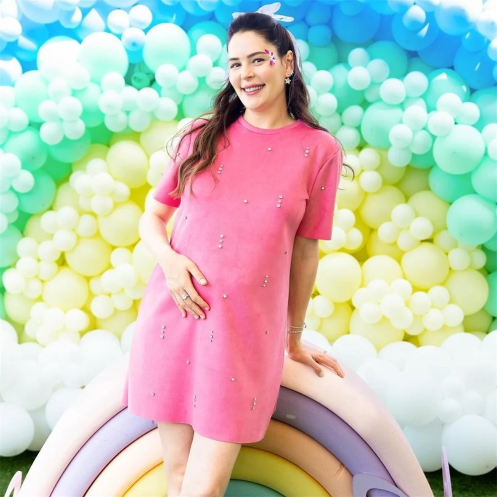 Spring New Women's Fashion, Elegance, Leisure and Versatile Jewelry, Plush Texture Dress