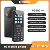 UNIWA V2000 Global 4G Network 2.4 Inch IPS Display SOS Button Elderly Cell Phone With 1700mAh Battery Support one click dialing 1