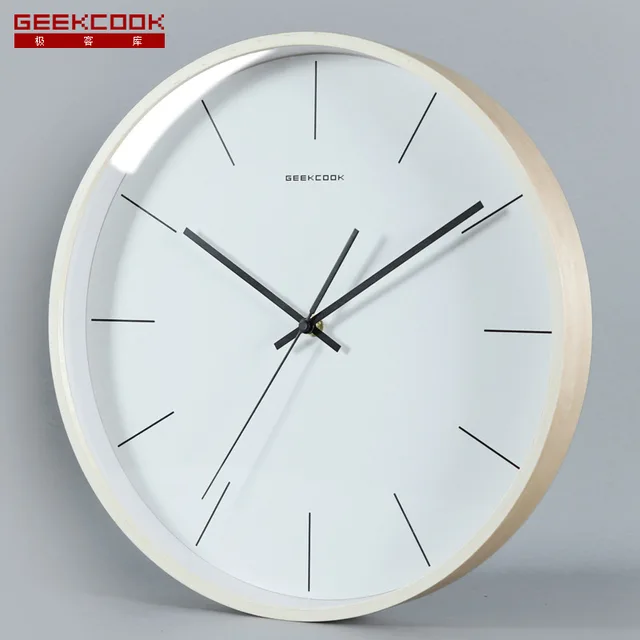 High-gloss Plated Metal Silent Clock Self-contained Simple Nordic Modern Wall Decorated Wall Clock for Living Room Decoration 15