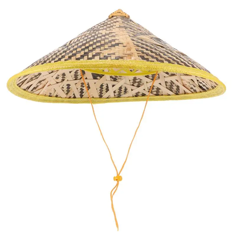 Cappello Di Paglia Cinese Decorativo - Cappello Da Pioggia Intrecciato Per Feste E Costumi - Foto 8
