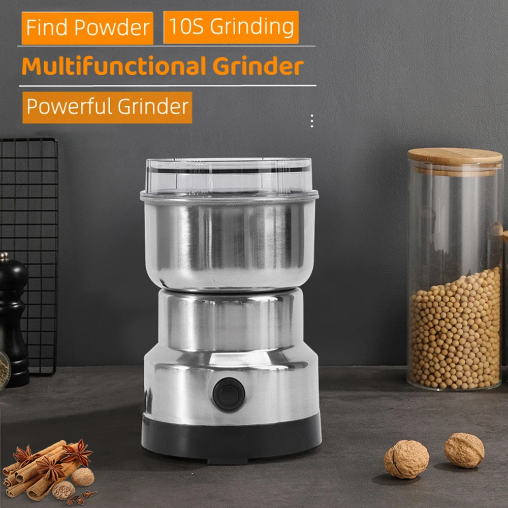 Mini Spice Coffee Grinder Electric 10s Fast Grinding Multifunction Smash  Machine Portable Dry Grain Mill Grinder,Household Food Suitable Coffee  Beans