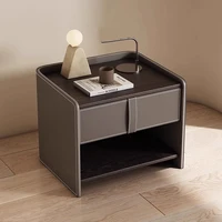 Avec rangement tables de chevet modernes minimaliste avec tiroirs chambre Design tables de chevet italien classique Criado Mudo meubles de maison 6