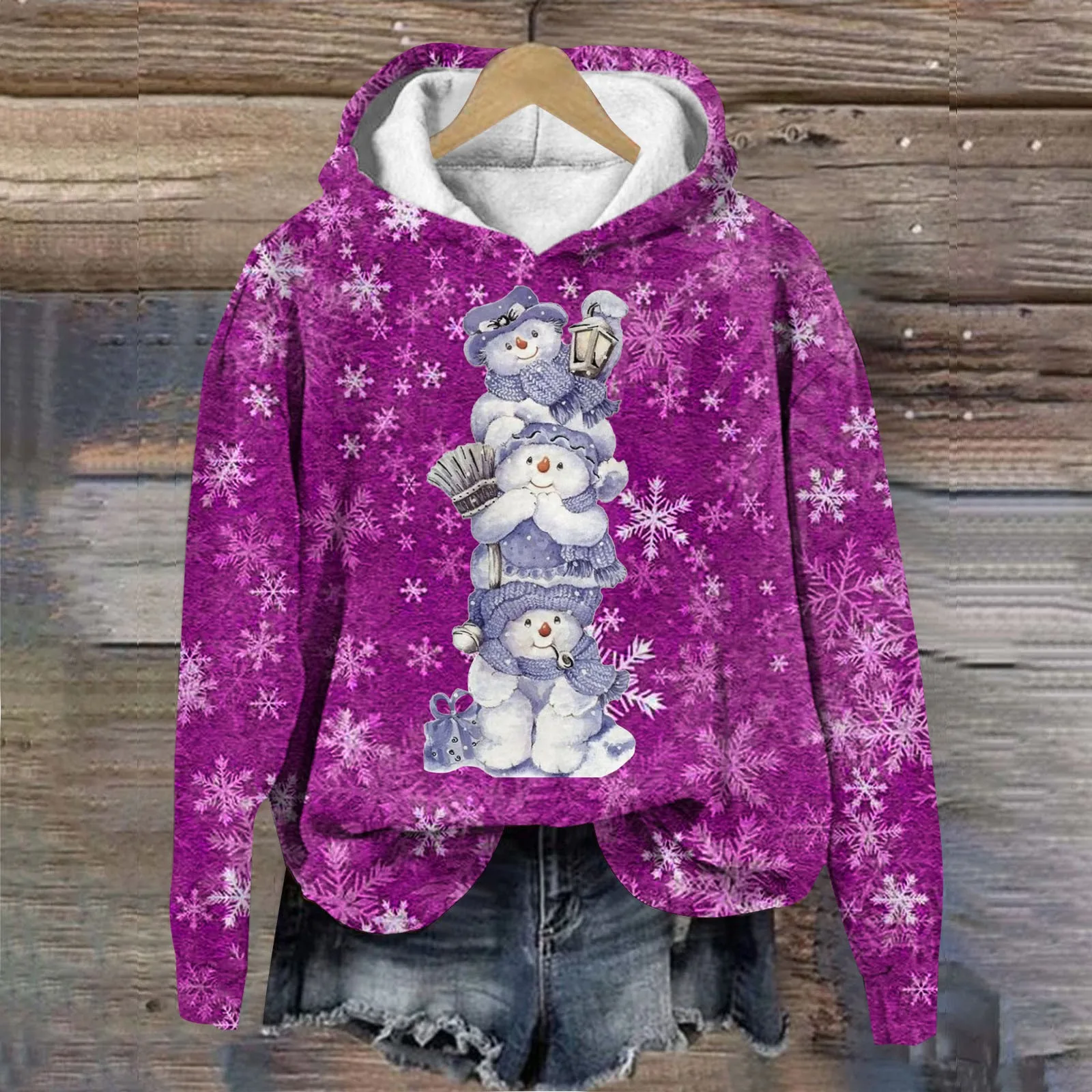 

Women's Merry Christmas Printed Sweatshirt Fleece Hoodies Long Sleeve Shirts Autumn Spring Jogging Punk sudadera mujer