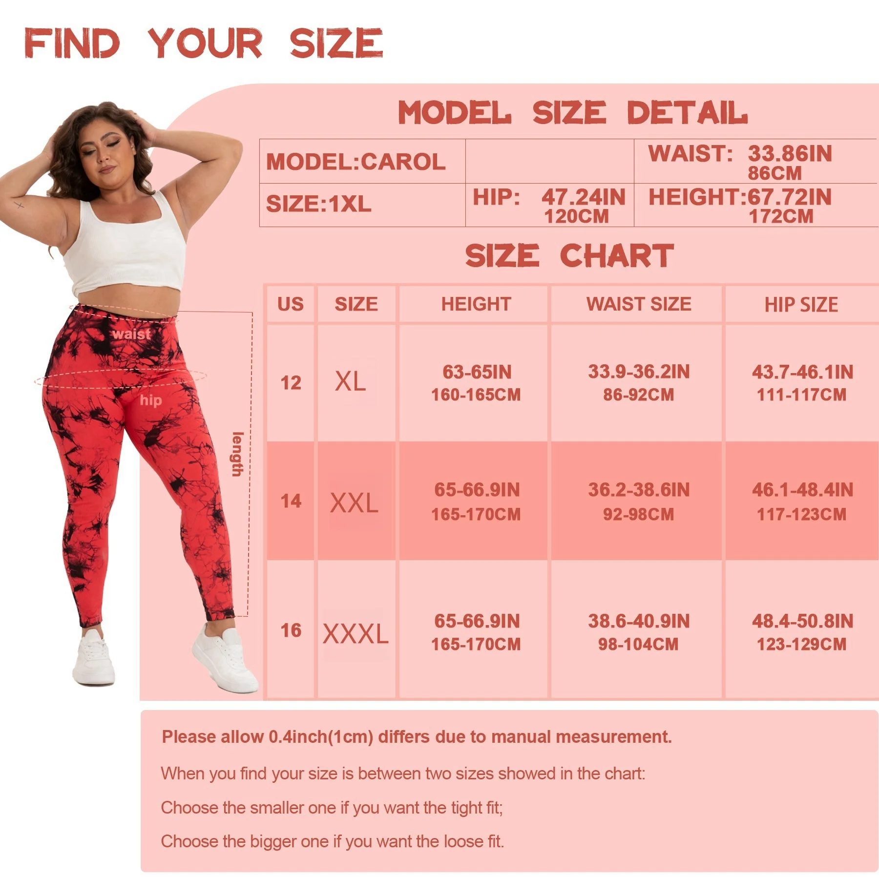 Ladies Plus Size High Waist Butt Lifting Yoga Pants Tie Dye Leggings Elastic Slim Fit Sports Pants image