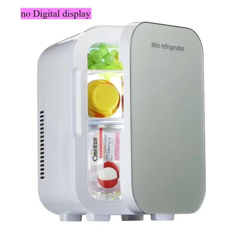 10L 차량용 냉장고 휴대용 12v/220v 듀얼 전원 쿨러 박스 재활용 미니 차량용 냉장고 캠핑 야외용 실버/블랙 선택 가능