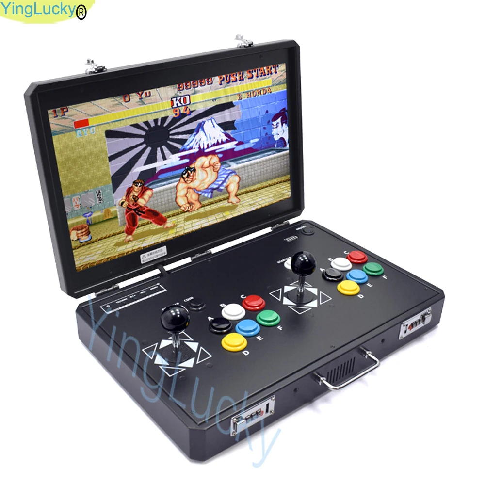 Pandora Arcade Games Box 18.5 Inch LCD Pandora Arcade Console Double Joystick Button PCB Board Retro Video Table Bartop Machine