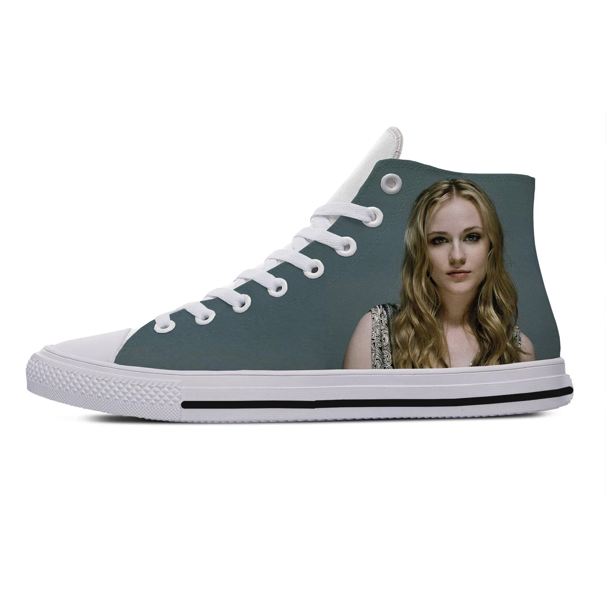 Hot Fashion Funny Summer High Quality Sneakers Handiness Casual Shoes Men Women Evan Rachel Wood High Top Classic Board Shoes