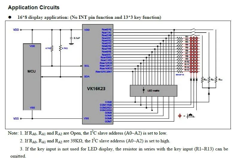 10PCS HT16K33 VK16K33 28SOP LED driver IC in stock