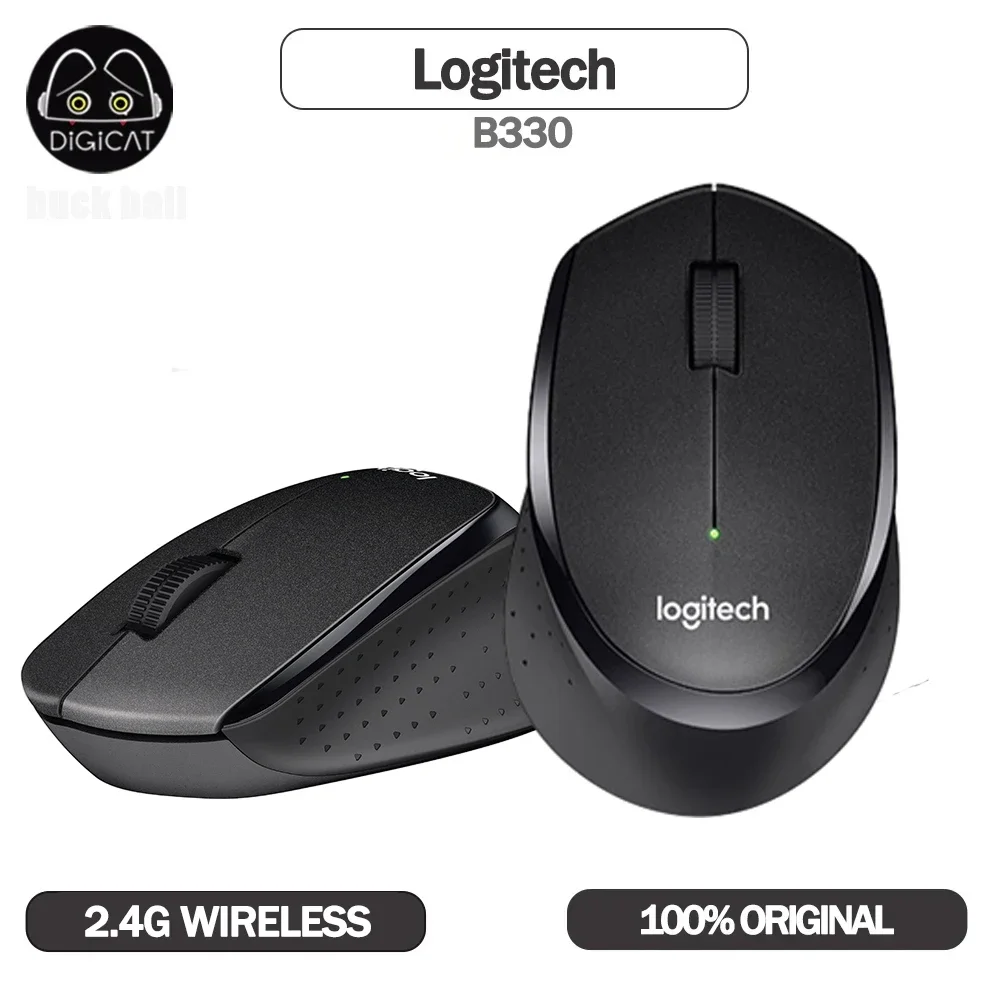 Logitech B330 Mouse Silenzioso 2.4G Mouse Wireless 1000Dpi Mouse Ottico Usb Per Ufficio A Casa Utilizzando Pc Laptop Mouse Gamer Mouse Regali