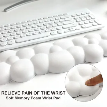 Tapis de Souris Ergonomique avec Repose-Poignet – Silicone Antidérapant Transparent 2