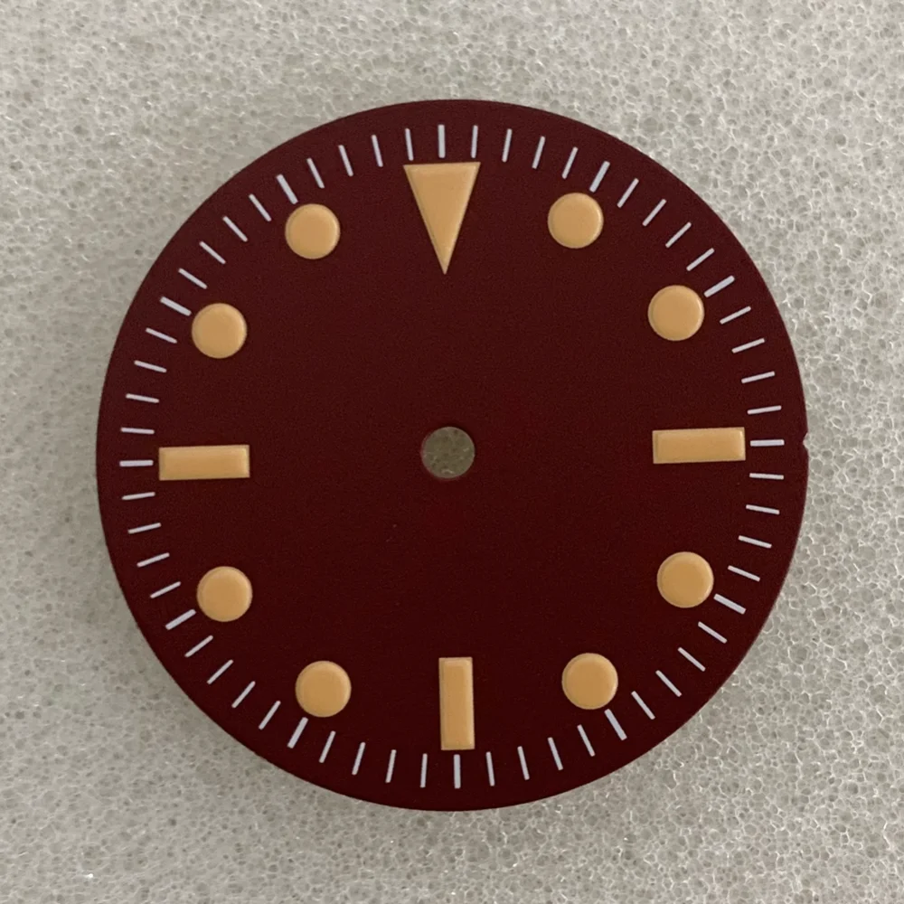Watch Dial Orange Scale Accessories Watch Dial Accessories Watch Face Accessories for NH35/8215/2836 Movement