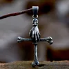 Vintage Punk Skull Necklace Stainless Steel Gothic Cross Pendant For Men Biker Unique Rock Amulet Jewelry Gifts Dropshipping 2