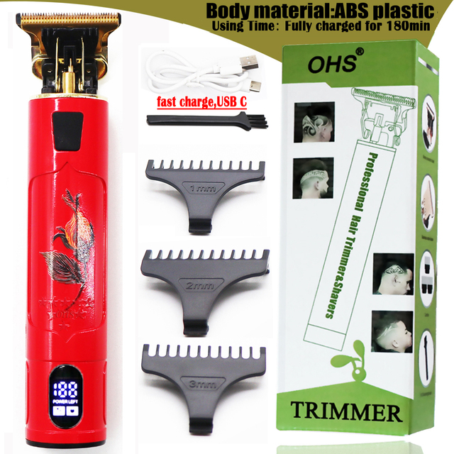 Display Electric Cordless Safety Razor Straight Shaver For Men Shaving Machine With Blades Shave For Beard Shavette