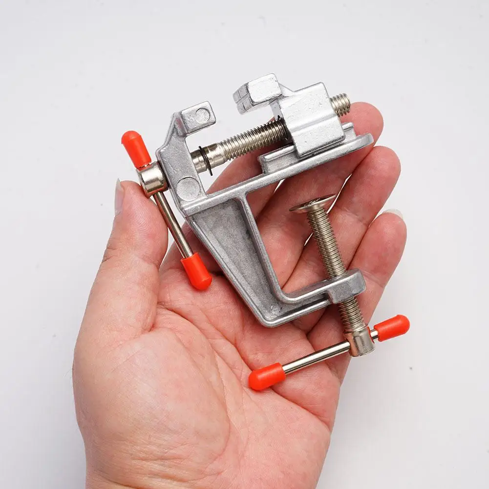 Mini Bench Vise Muliti-Funcational Aluminum Miniature On Pliers Jewelers Small Clamp Tool Hobby Flat Vice Table S8I3