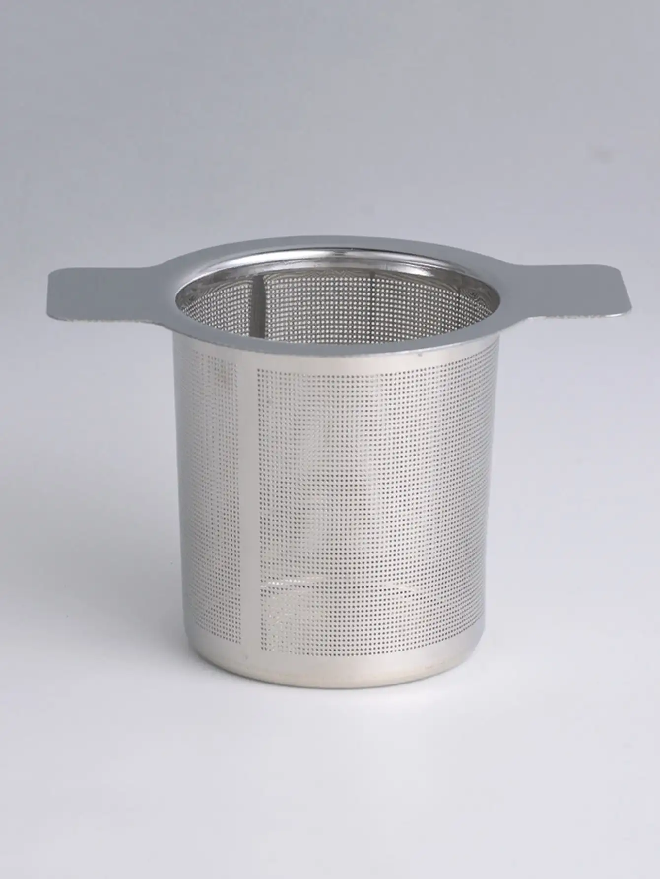 1pc Double Handles Tea Infuser with Lid Stainless Steel Fine Mesh Coffee Filter Teapot Cup Hanging Loose Leaf Tea Strainer