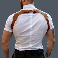 UYEE bretelles pantalons pour hommes en cuir réglable sac à dos bretelles bretelles hommes mode adulte ceinture 3