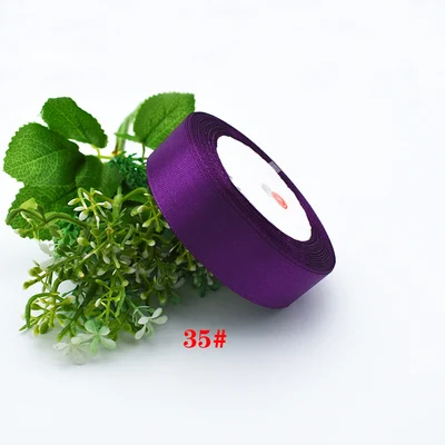 Nastro di raso da 22 m, larghezza 20 mm, per regali, per bricolage, compleanni e decorazioni di nozze (viola) - laeeyin