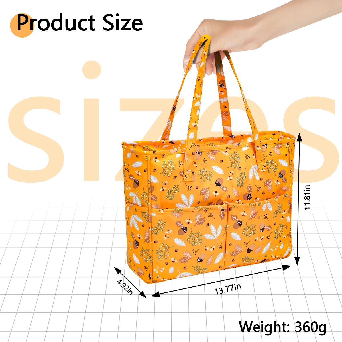 New Bee Yarn Storage Bag Portable Wool Crlchet Organizer Tote Bag Oxford Cloth Travel Knitting Tote for Sewing Crochet Hooks