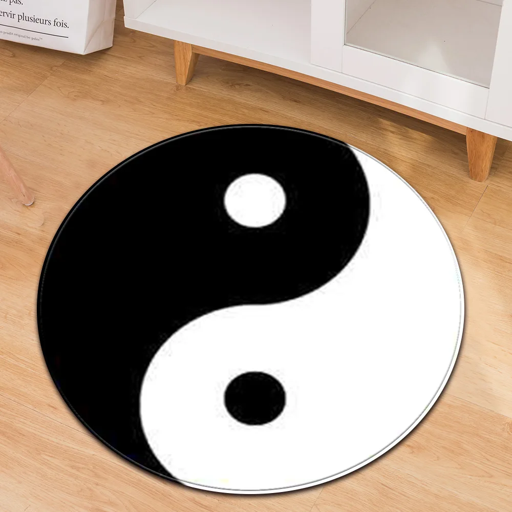 Tai-Chi-Buddhist-Round-Carpet-Living-Room-Bedroom-Yingyang-Prayer-Ring ...