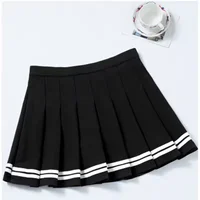 Mode Preppy Style jupes plissées femmes 2025 printemps été nouvelle une ligne robe courte douce fille taille haute Petchwork jupe rue 2