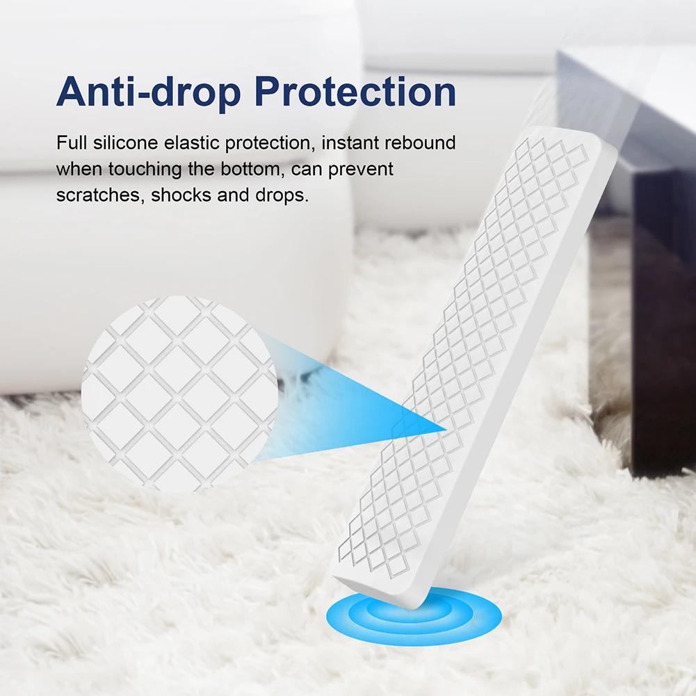 Protective Cover Silicone Remote Control Cover Protector with Lanyard Shockproof Accessories for Xiaomi 4K TV MiBoX 2nd Gen