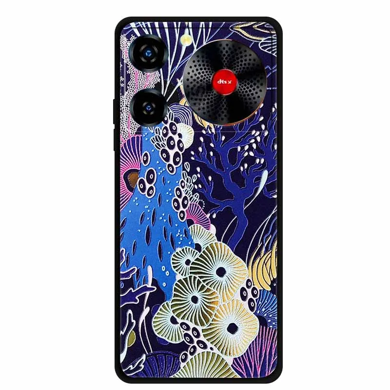 Floral 3D Embossed Shockproof Silicone Soft Phone Case – 6.6 Premium Back Cover