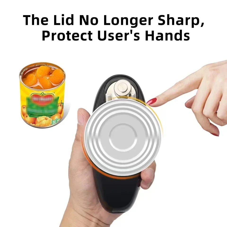 Automatic Electric Can Opener Bottle Opener Handheld Jar Tin Opener One  Touch Jar Opener Hands Free Smooth Edge Kitchen Gadgets - AliExpress