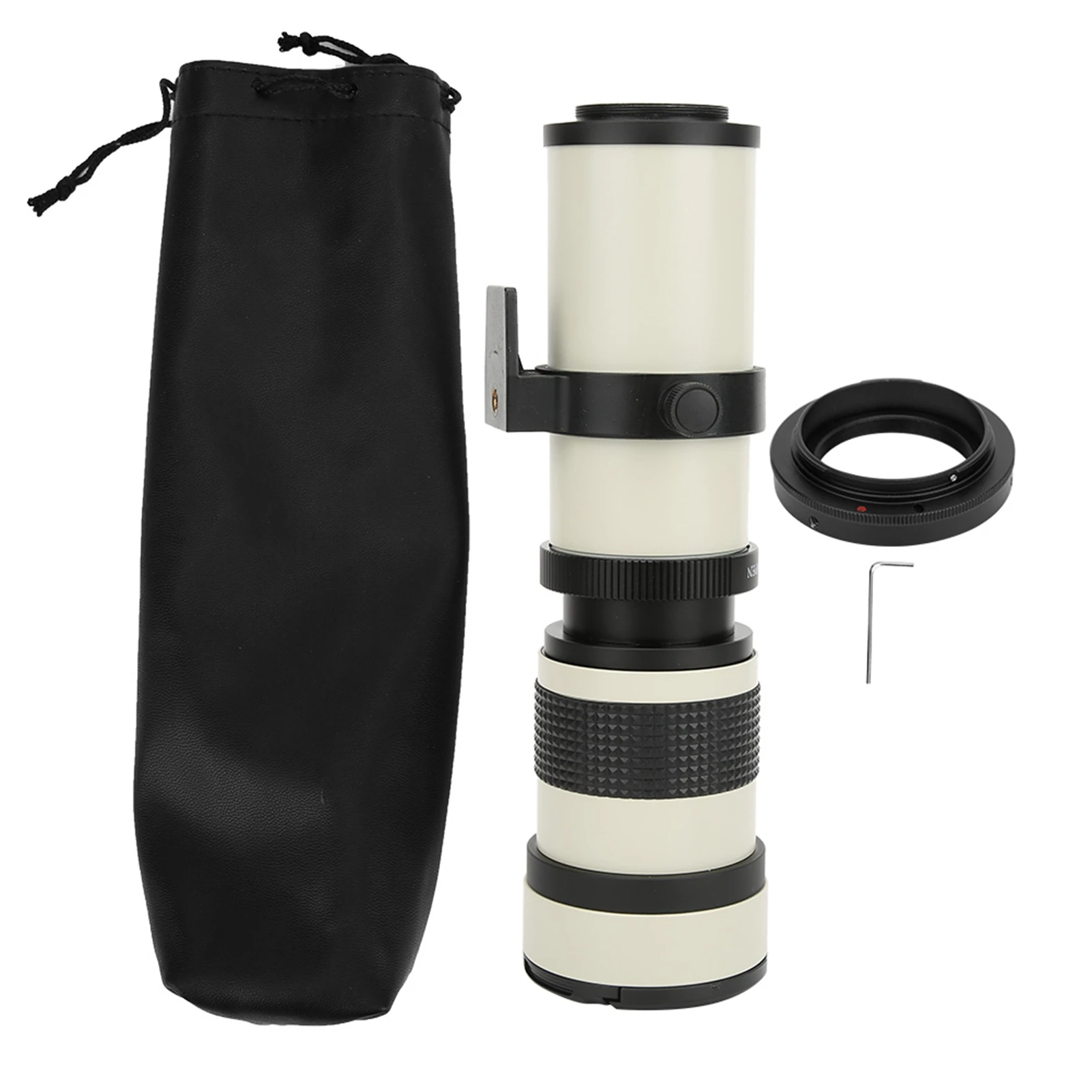 Telephoto Lens 420800mm Aperture F 8.316 Full Manual Focusing Zoom for EF-S Mount Camera Manual Zoom