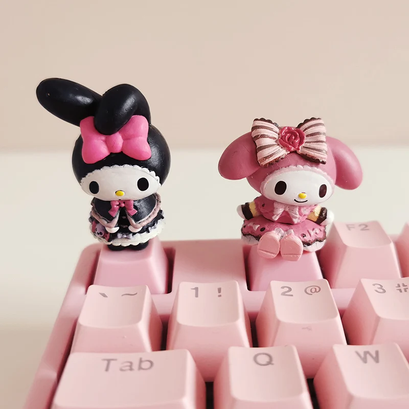 

Diy Keycap Kawaii Sanrioed Kuromi Melody Cute Cartoon Creativity 3D Esc Keycap Suitable for Mechanical Keyboard Personality Gift