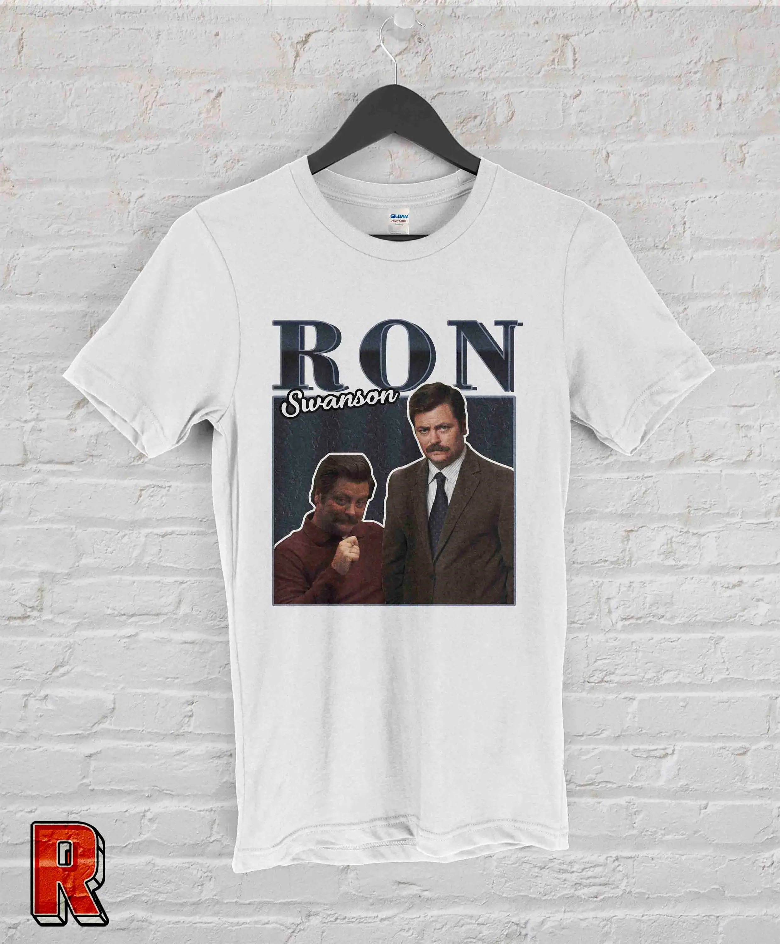 Camicia Vintage Ron Swanson Parchi E Serie Tv Ricreativa