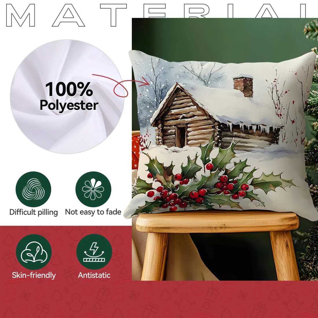 Vintage Cushion Cover Set 4