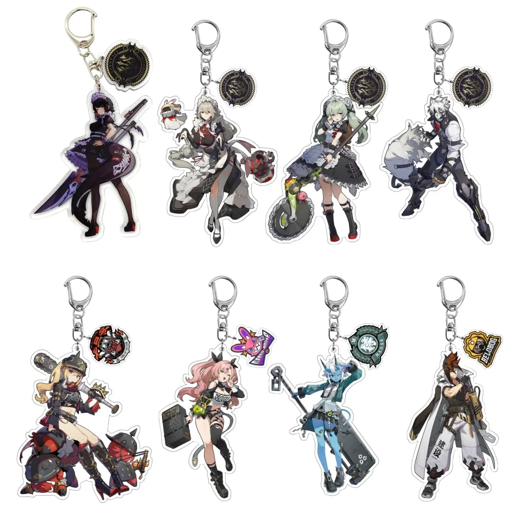 Fans Geschenke Neues heißes Spiel Zenless Zone Zero Anime HD Figur Nicole Demara Billy Acryl Schlüsselanhänger Penda Collection Serie ca. 6 cm