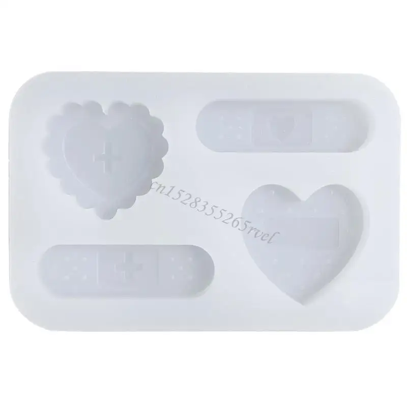 사랑 약 채워진 작은 부품 유사 수지 금형 크리스탈 실리콘 금형 U90F