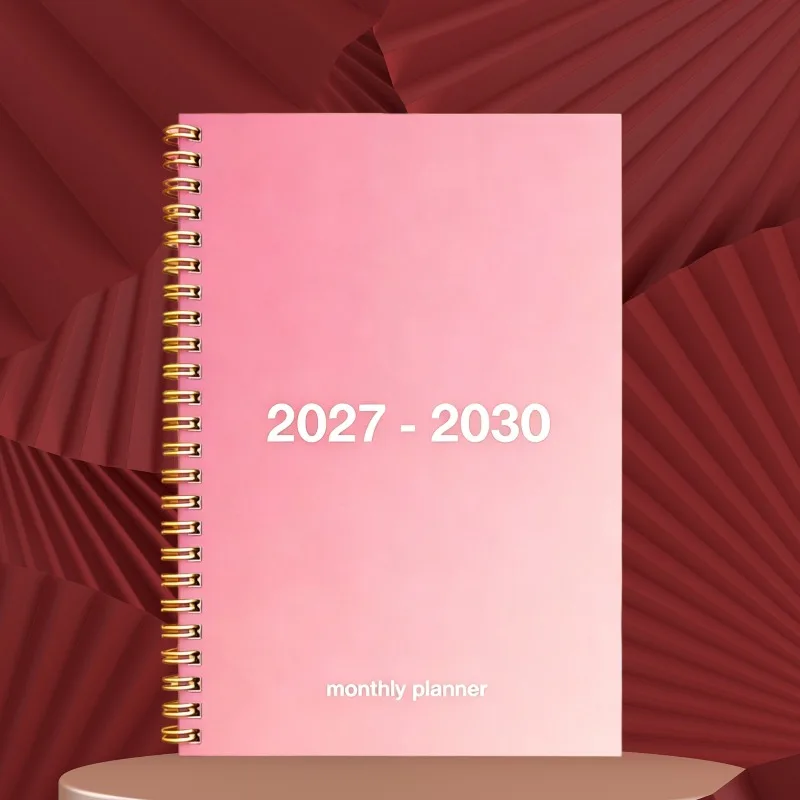 Agenda Mensile 2027-2030, Pianificatore a Spirale per 4 Anni, Libro Agenda a Lungo Termine con Sezione per Appunti - immagine 2