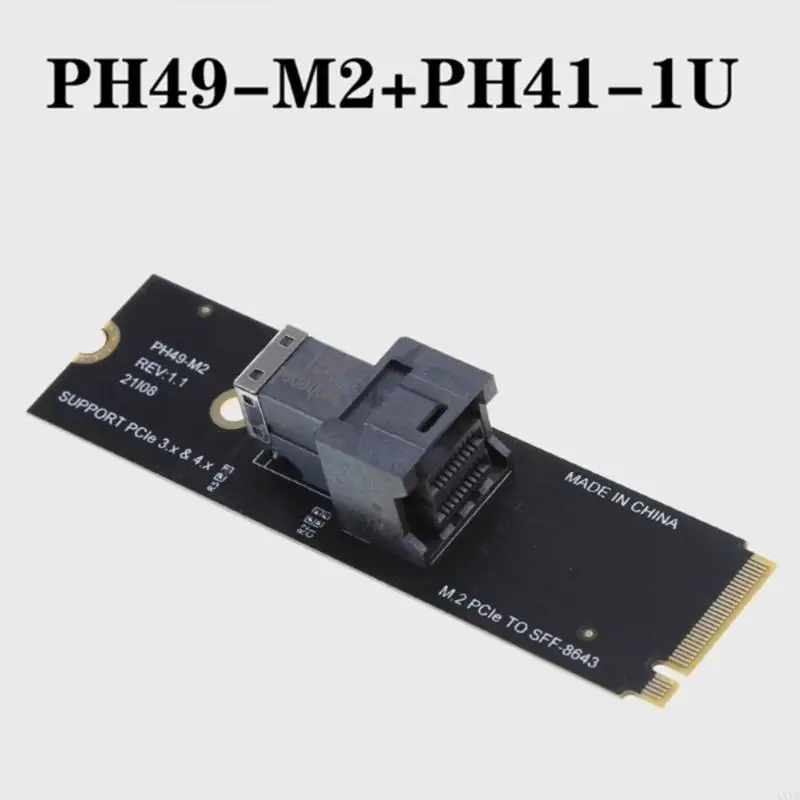 AXYB M.2 PCIE to SFF-8643 M.2 SSDs Adapter Host Controller Expansion Card Replacement for Desktop PC Accessories