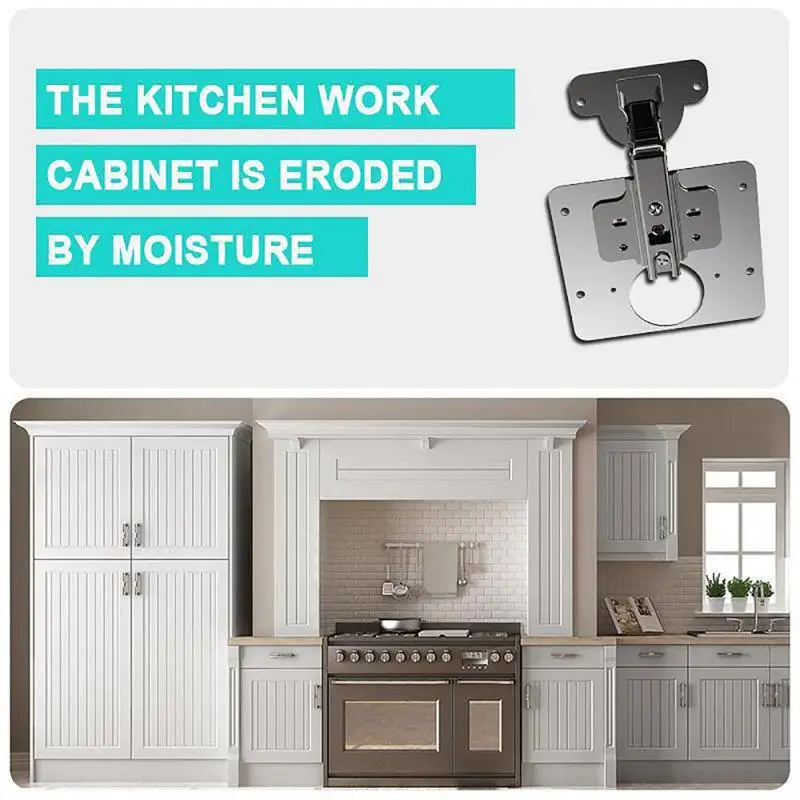 1/2/4/8PCS Hinge Repair Plate Resistant Stainless Steel Furniture Mounted Plate Cabinet Door Hinges Repair Mount Tool