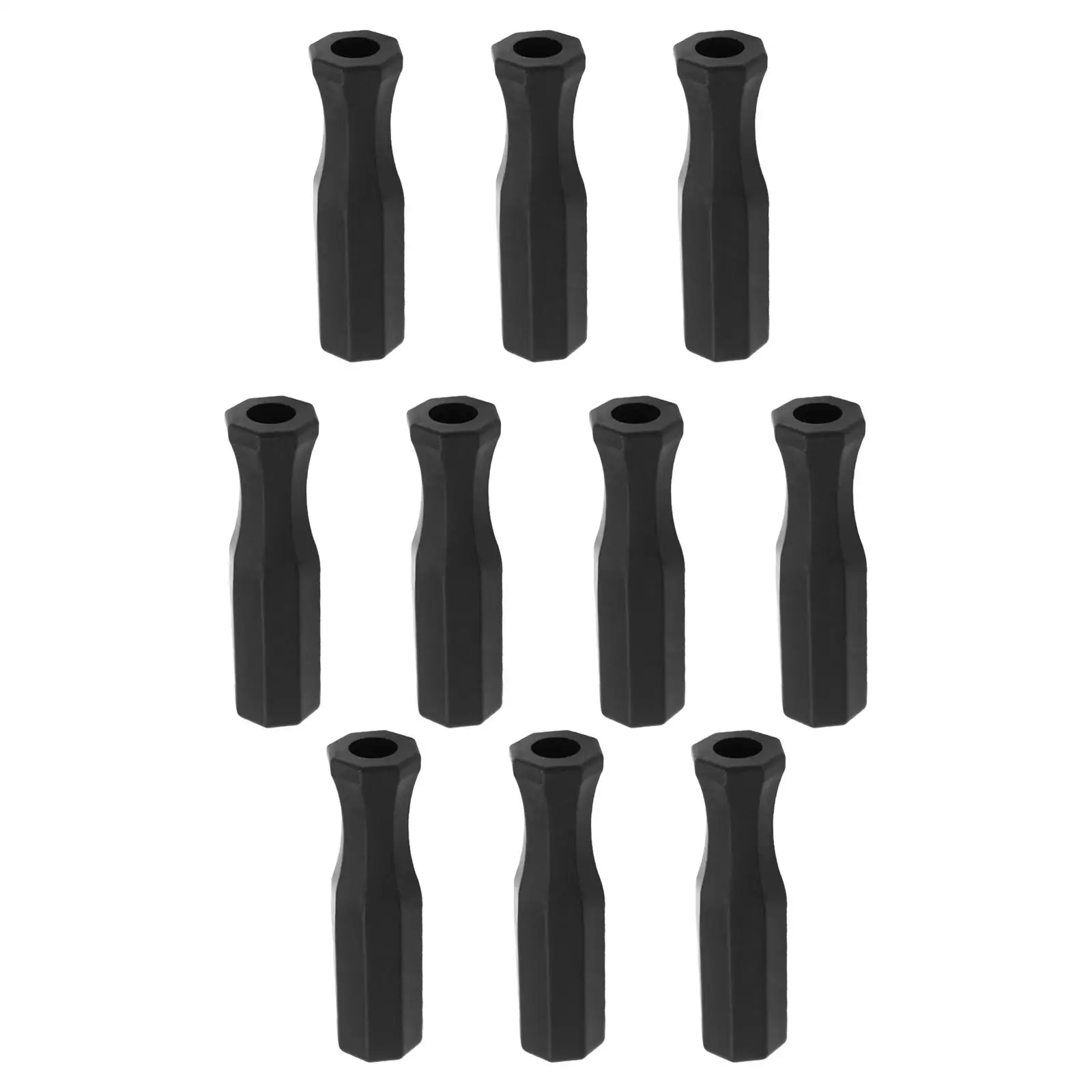 10x Foosball Handle Grips for Standard Foosball Tables Octagonal