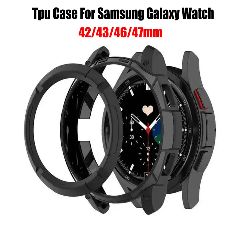 Premium TPU Protective Cover for Galaxy and Watch Classic Series - Hollow Mechanical Design
