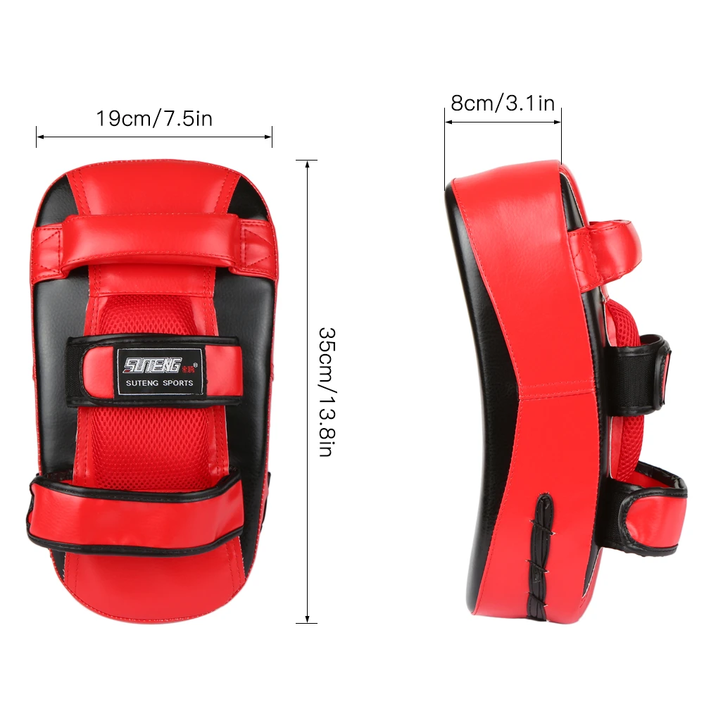 Boxing Glove Kick Boxing Muay Thai Punching Pad Curved Strike Shield Training Mitt Punching Pad Sports Practice Equipment