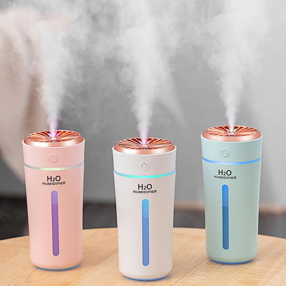 

Air Humidifier 270ml USB Aroma Diffuser Rechargeable Portable Cup Humidifier with Colorful Light