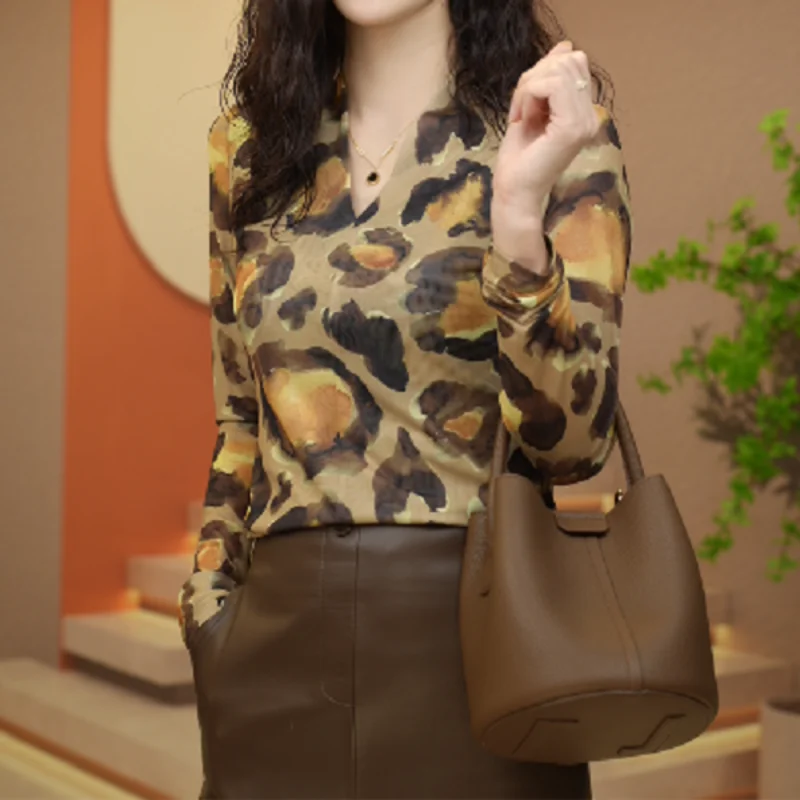 2023 New Women's Clothing V-Neck Long Sleeve Gauze Spring Autumn Slim Elegant Fashion Office Lady Gingham Urban Shirt