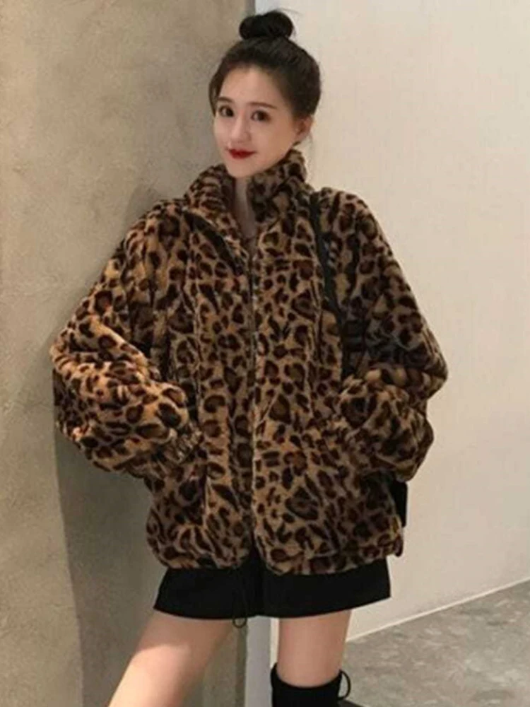 Winter Leopard Print Jacket Image 3