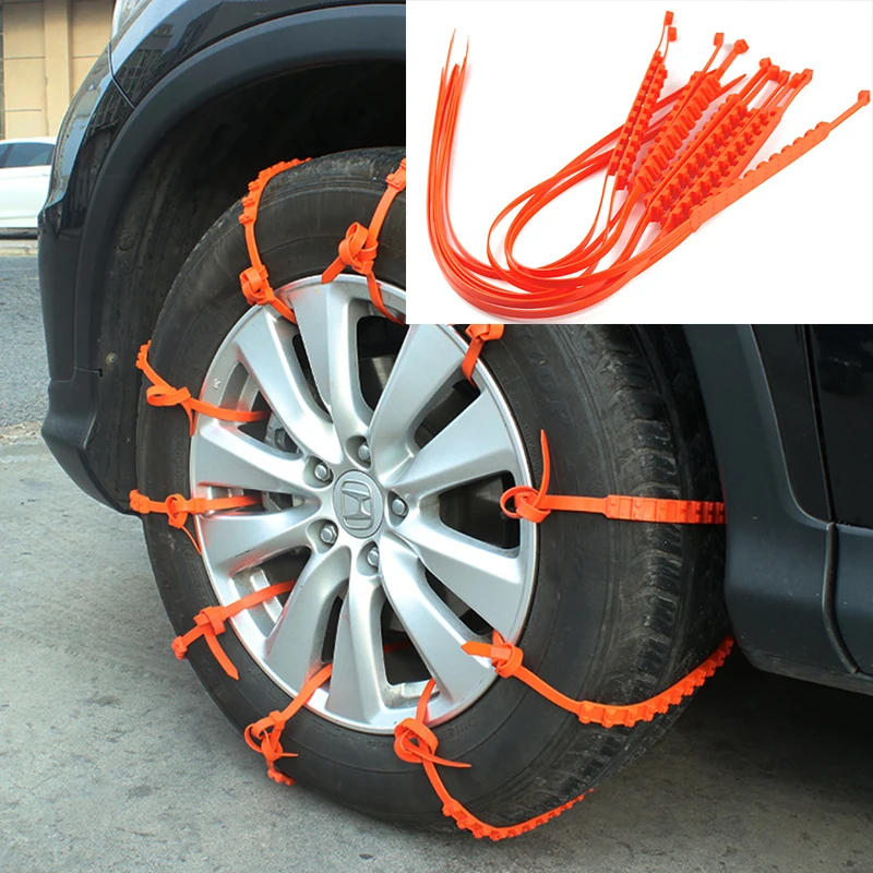 10/20PCS Sedan car suv van off-road vehicle universal snow anti-skid tie Good grip Plastic anti-skid tie Wear-resistant Remove