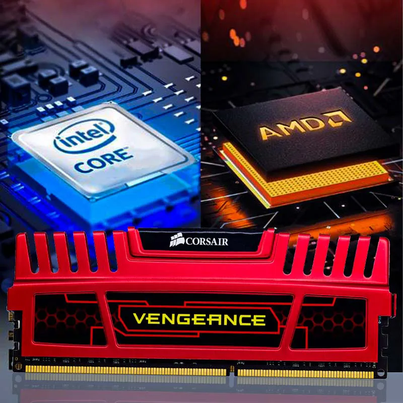 Computer Memory 2PCS CORSAIR Vengeance LPX DDR3 8GB 2400NHz 2133MHz 1866MHz 1600MHz 1333MHz Desktop Memory 240Pin DIMM 1.5V DDR3 RAM Memoria
