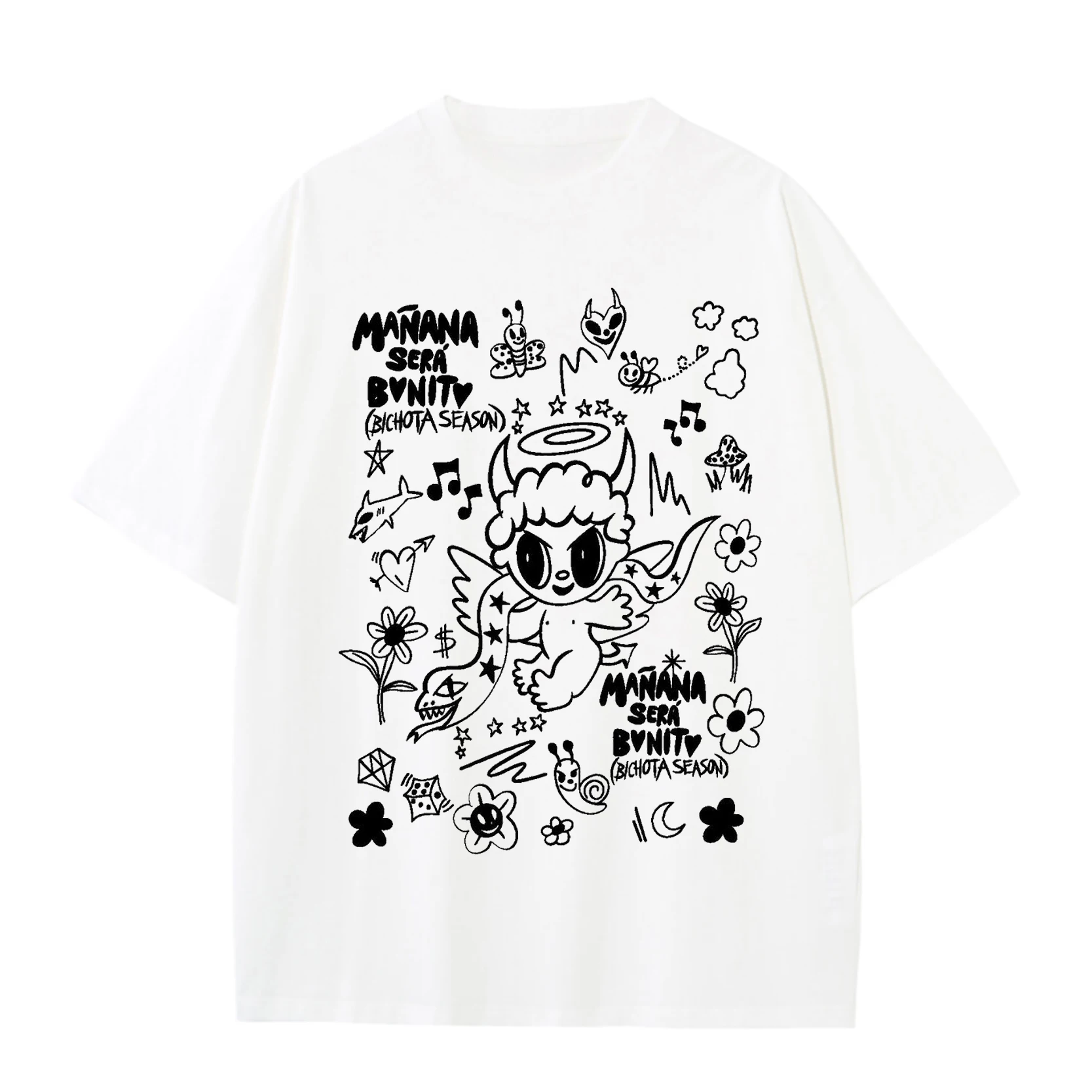 

Karol G Summer Vintage T-shirts Manana Sera Bonito Print T Shirts Oversized Streetwear Y2K Tees Casual Short Sleeve Cotton Tops