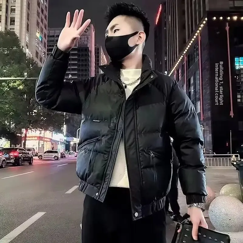 الشتاء سميكة الوقوف طوق الرجال أسفل سترة قطن رائجة...