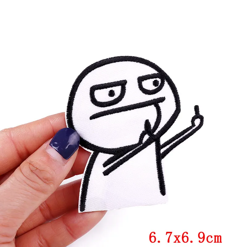 Гарячі нові тварини, кіт, вишиті патчі, патчі для одягу, термоклейкі патчі, мультфільм/жаба, динозавр, качка, нашивка своїми руками