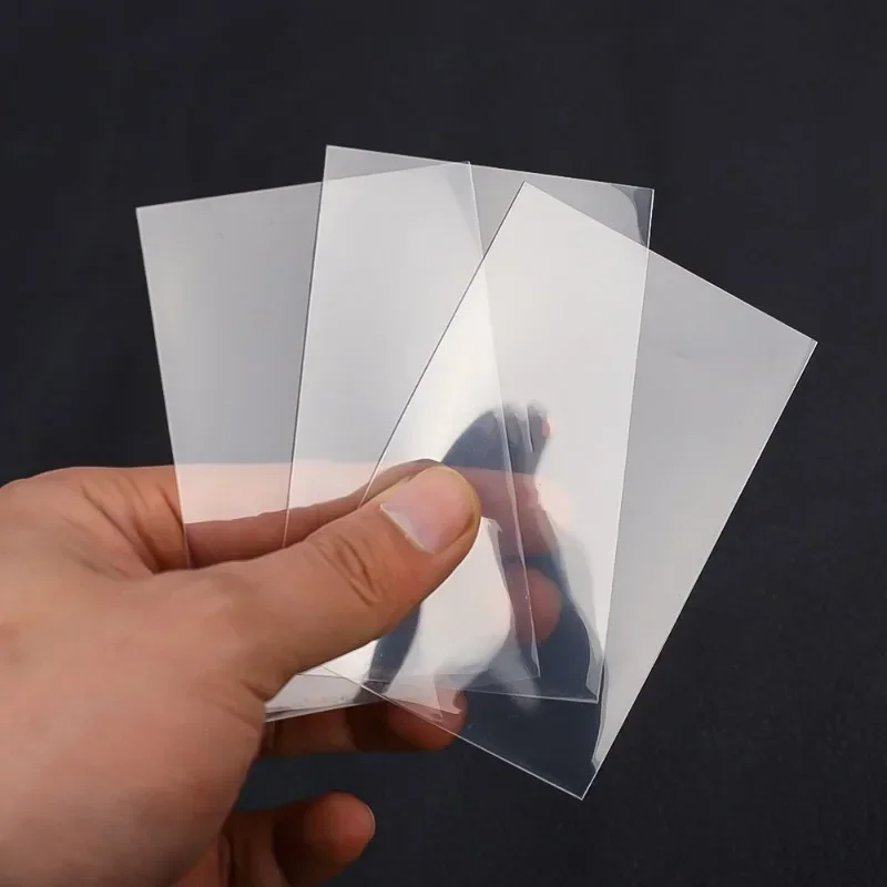Card Protector 1-500Pcs Korea Card Sleeves HD Transparent Kpop Idol Card Protective Sleeve Photcards Protector Case Box For Popcorn Holder
