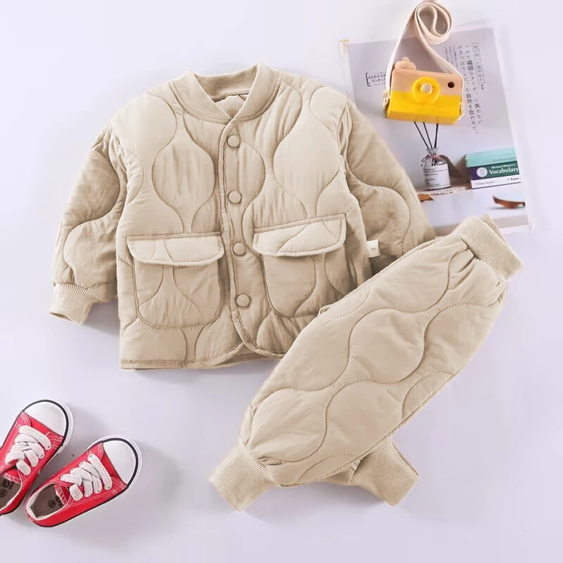 Baby Winter Cotton Jacket & Pants Set 1